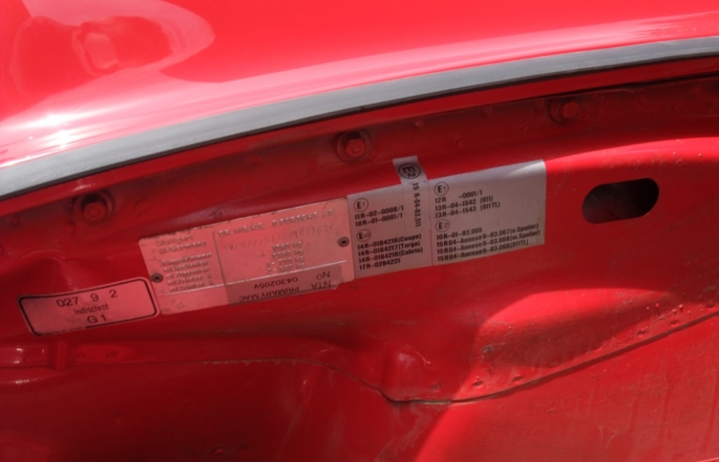 1986 3.2 Carrera Supersport